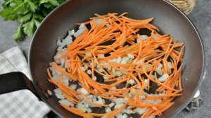 Суп с чечевицей и баклажанами