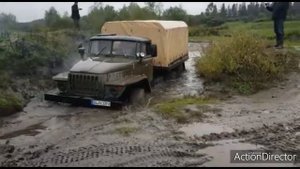 Урал 4320, Ural. Яма, жижа и я полез.