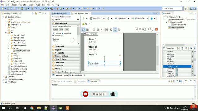#04 Tutorial Membuat Aplikasi Android Menampilkan Daftar Dengan ListView Menggunakan Java Eclipse смотреть онлайн