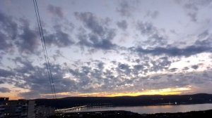 Unusual clouds at sunset