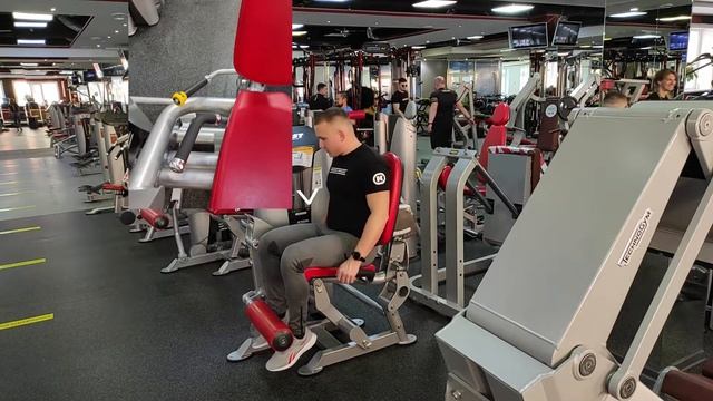 Разгибание ног в тренажере