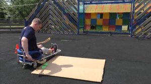 Тренировка следж-хоккей. Летом на асфальте. Броски. Урок 2