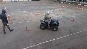 Сдача экзамена на квадроцикл категория А1 Москва ул.Яблочкова площадка