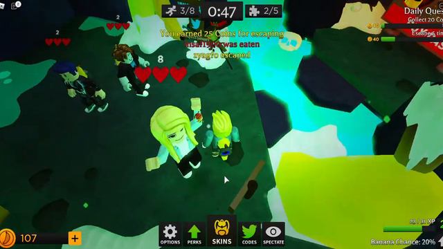 Банан гоняется за нами в роблокс! смотреть онлайн