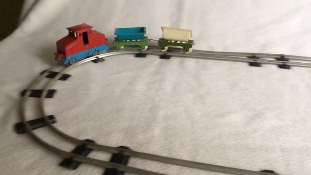 Заводная механическая игрушка -Малая железная дорога.СССР.Редкость смотреть онлайн