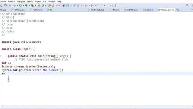 class-9 OR Condition || if else statement in java using Scanner смотреть онлайн