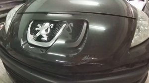 #Peugeot_207 - локальная перекраска переднего бампера