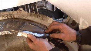 MERCEDES VITO. Ремонт ЗАДНЕЙ АРКИ