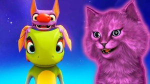 ОЧЕНЬ ВЕСЕЛАЯ ИГРА С ГОВОРЯЩИМ КОТЕНКОМ АБИ ► YOOKA-LAYLEE НА РУССКОМ ◄ #2 играет ДЕТСКИЙ ЛЕТСПЛЕЙ