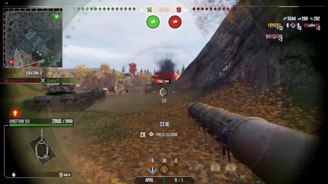 Chieftain 120 - 12k combined damage World of Tanks Console (WoT Console) смотреть онлайн