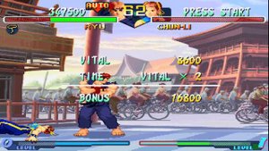 Street Fighter Alpha 2 - SEGA Saturn gameplay on Mister FPGA