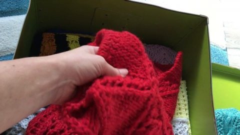 Обзор:как я храню свои вязаные изделия#вязаниеспицами#вязаниекрючком