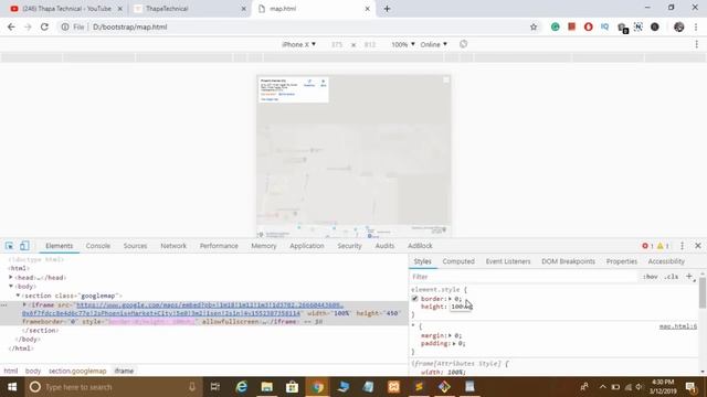 Embed Google Map in Website in Seconds 2019 | Add Responsive Google Map in HTML