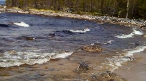Шторм на Верхнетуломском водохранилище.