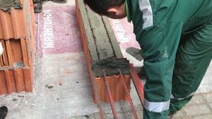 Технология кладки керамического блока Porotherm