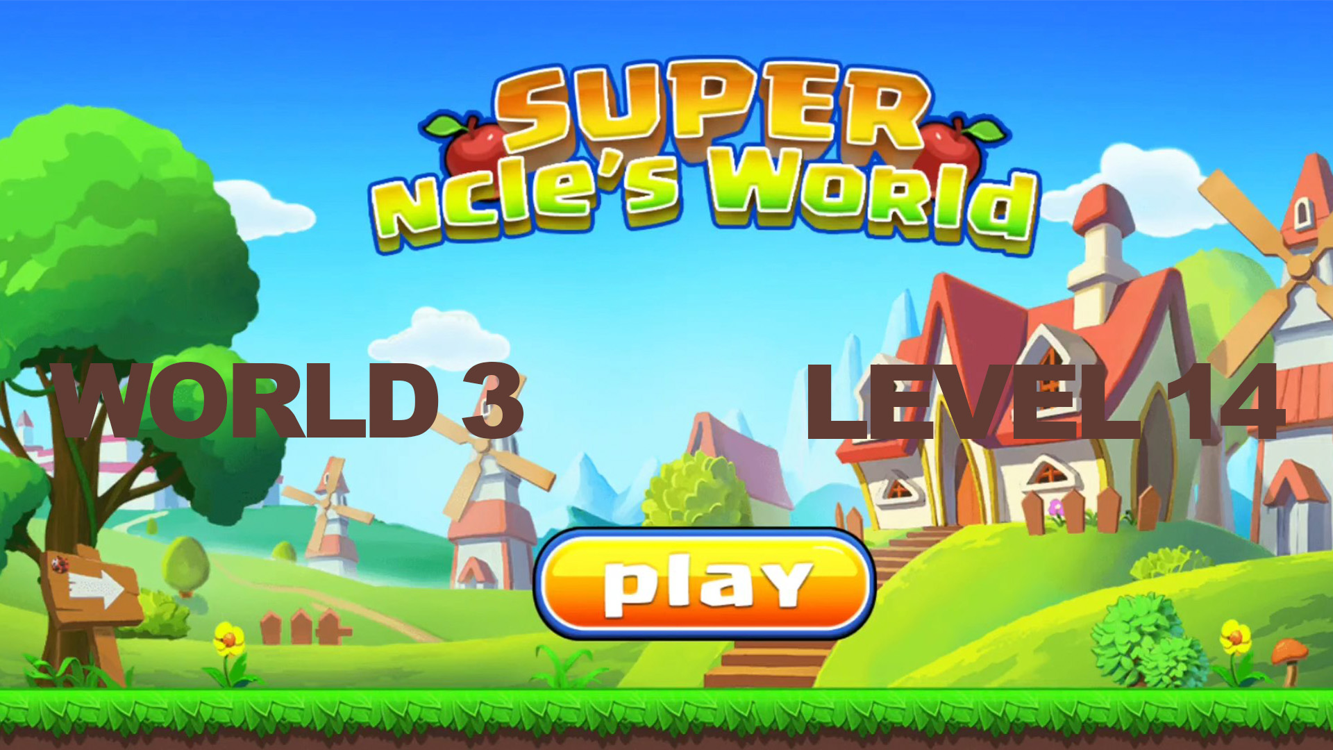 Super ncle's  World 3. Level 14.