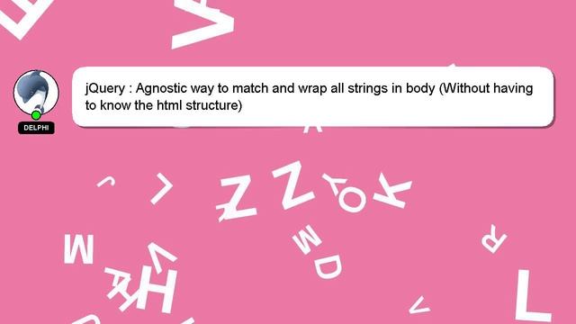 jQuery : Agnostic way to match and wrap all strings in body (Without having to know the html struct