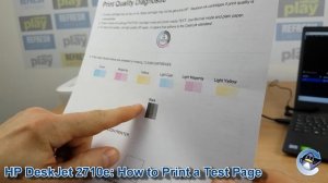 HP DeskJet 2710e: How to Print a Quality Test Page/Report