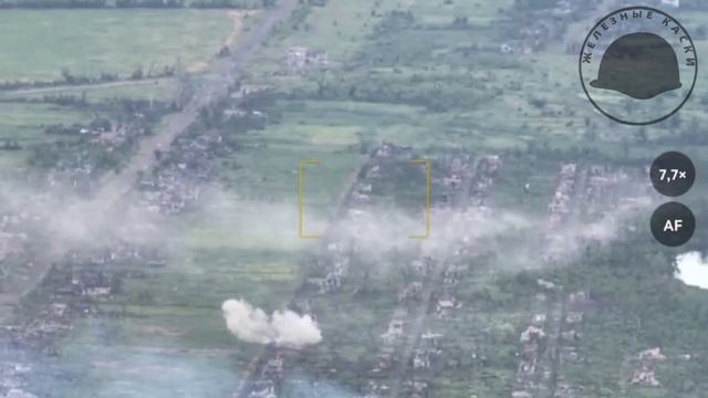 Работа артиллерии по целям в Первомайском