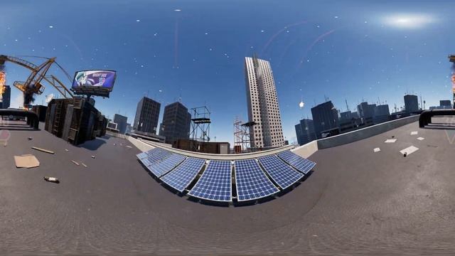 360° CRANE LIFT CRASH - TSUNAMI, FLOOD and METEOR RAIN 5k VR 360 video смотреть онлайн