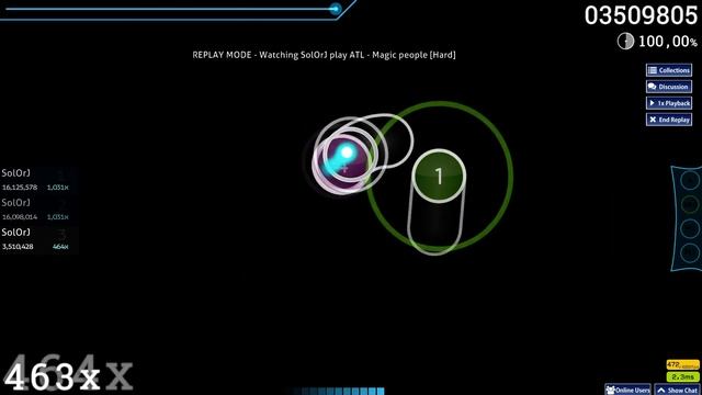 ATL - Мэджик пипл | osu! | [Hard] смотреть онлайн