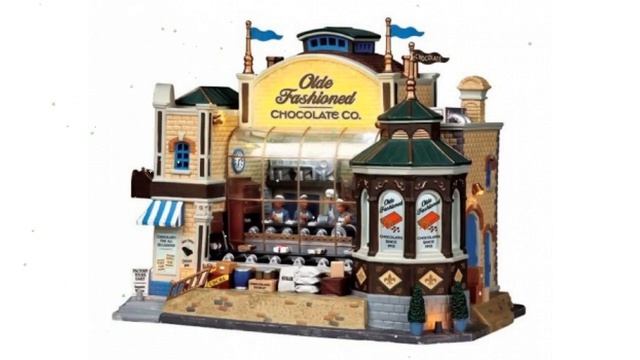 Старинная шоколадная фабрика, подсветка, динамика, звук (Lemax) обзор 95888-lemax смотреть онлайн