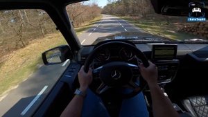 Mercedes G63 AMG BRABUS G850 *INSANELY LOUD* POV Test Drive by AutoTopNL