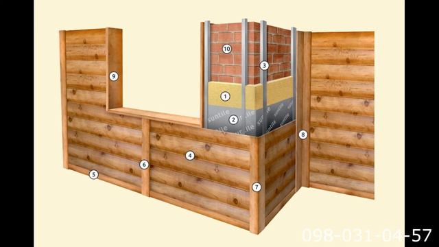 Металлический Блок-Хаус под дерево, бревно, дуб, золотой дуб смотреть онлайн
