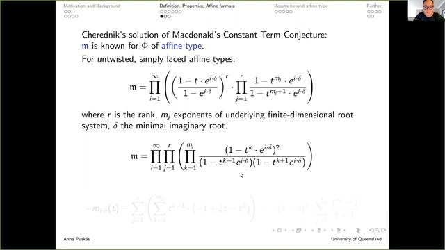 Anna Puskás, A correction factor for Kac-Moody groups and t-deformed root multiplicities