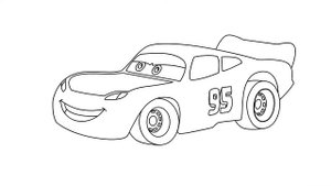How to draw Lightning Mcqueen. Easy drawing / Как нарисовать Молния Маквин / 怎样画闪电麦昆简笔画赛车总动员绘画