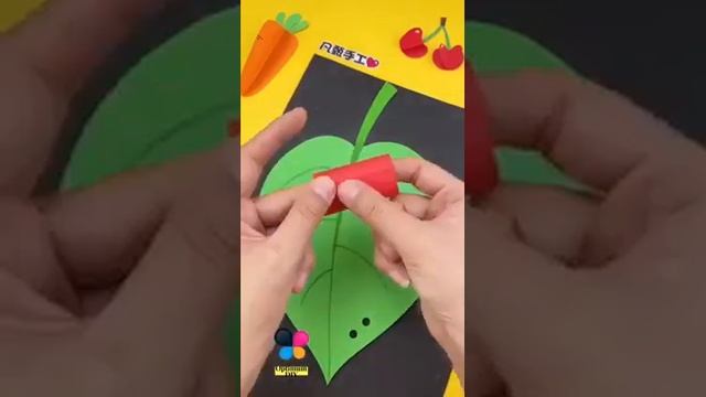 Crafts for children / three-dimensional applique"Caterpillar"/Поделки для детей аппликация«Гусеница