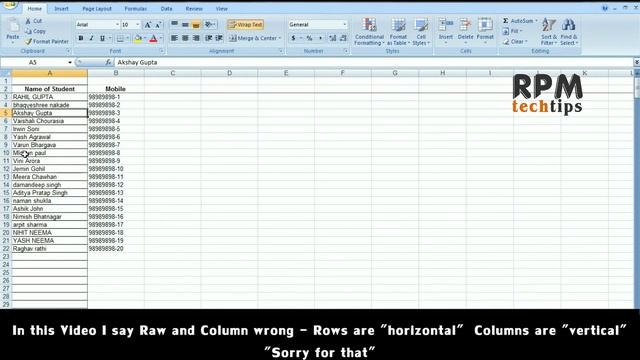 How to Sort Data in Excel - Rows & Column смотреть онлайн