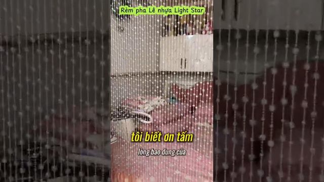 Rèm pha lê nhựa Light Star trang trí phòng ngủ công chúa