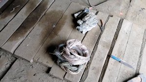 Кабель связи 30мм. Выход свинца и меди.