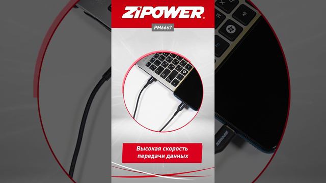 PM6667 Кабель USB Type-С - Type-C 1м ZiPOWER