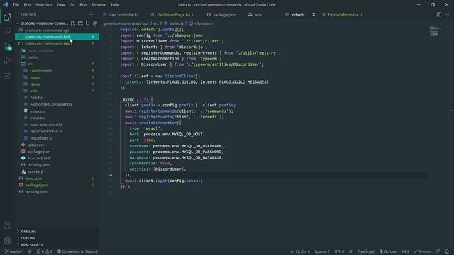 Discord Bot with Premium Commands using Stripe Payments Part #4 - Setting up Discord Bot смотреть онлайн