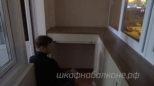 Тумба под подоконником для Балкона. Рольставни! Видео-отзыв Олега. Москва и область!!
