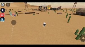 Убегаем от роблокс Квин в пустыне?