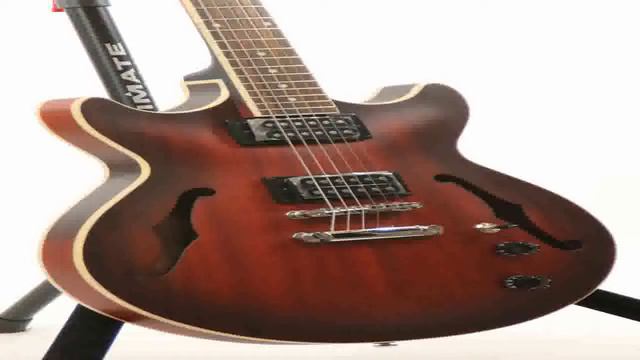 Ibanez Artcore AM53 Semi Hollow Electric Guitar Flat Sunset Red смотреть онлайн
