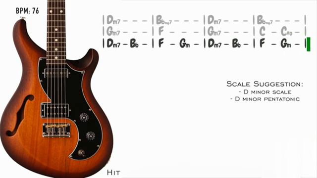 Heavy Ballad Rock in D minor _ Guitar Backing Track