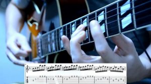 Bach : Sonata for Violin Solo No. 1 in G Minor, BWV 1001 - 4. Presto 【Guitar Cover with TAB】