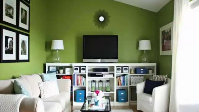 Интерьер гостиной в зеленом цвете смотреть онлайн