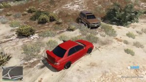 GTA 5 Subaru Impreza WRX STI vs Toyota Land Cruiser 100 раллийная легенда против легендарного джипа,