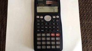 Converting from Degrees to Radians using the calculator (Casio fx-991MS)