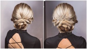 VERY EASY UPDO HAIRSTYLE / WEDDING, BRIDESMAID, PROM / КРАСИВАЯ ПРИЧЕСКА НА СВАДЬБУ,  НА ВЫПУСКНОЙ