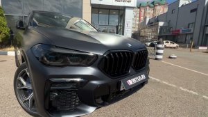 Бронирование кузова матовой пленкой BMW X6