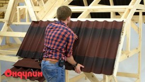 37. Вариант оформления щипца кровли Черепица Ондулин