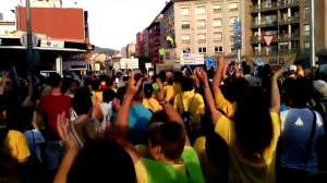 V humana a la Plaça Corona d'Aragó de Tortosa (21/06/2014)