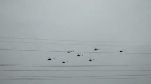 Москва. Вертолеты в форме цифры 8 (08.03.2016 г.)