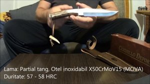 Cutit MUELA Gredos 17 Stag; Fixed blade Bowie Hunting Knife Gred-17; X50CrMoV15 Mova Stainless Stee
